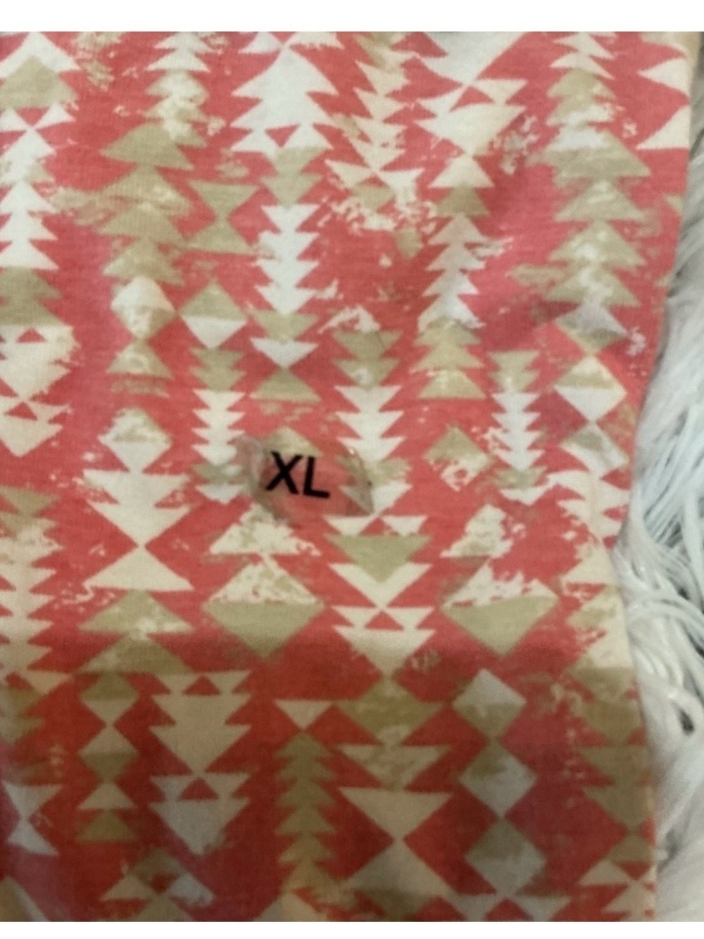 Maurices Tank Top Bundle (3) coral cream & patterned  XL Casual Basic Layering - Picture 6 of 8